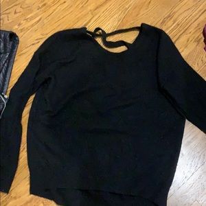 360 Cashmere black sweater